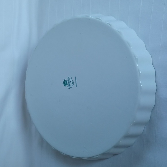 Christine Holm Floral Quiche/Pie Dish- 9.5" - Picture 7 of 9